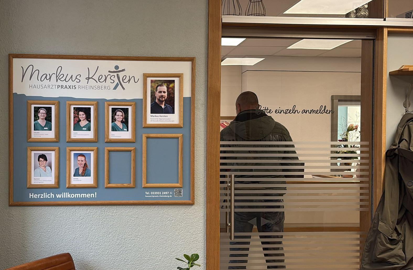 Flur der Markus Kersten Hausarztpraxis Rheinsberg